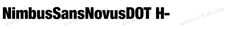 NimbusSansNovusDOT H字体转换